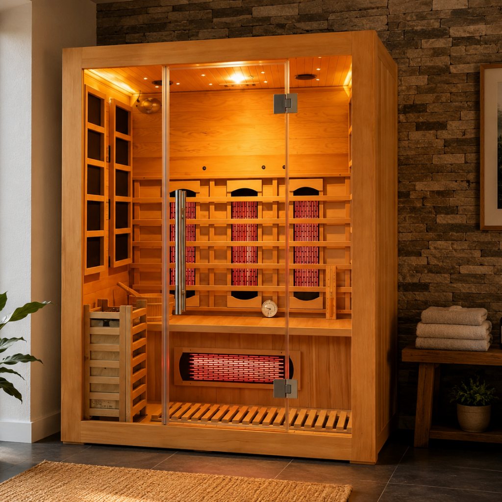 Rövia Aurora 3-Person Dual-System Sauna Room (SAK41592)