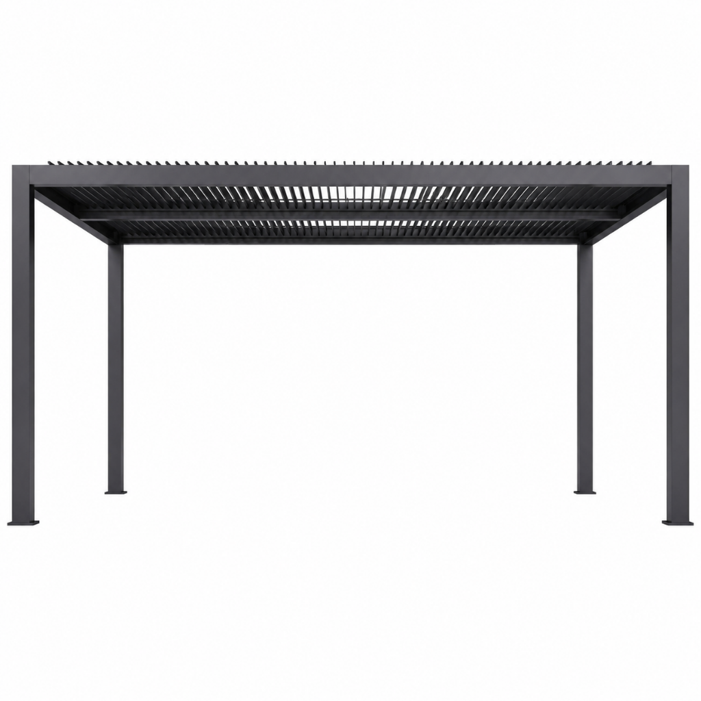 Alora 12' x 16' Aluminum Hardtop Pergola Gazebo (Adjustable Roof) (SAK81364)