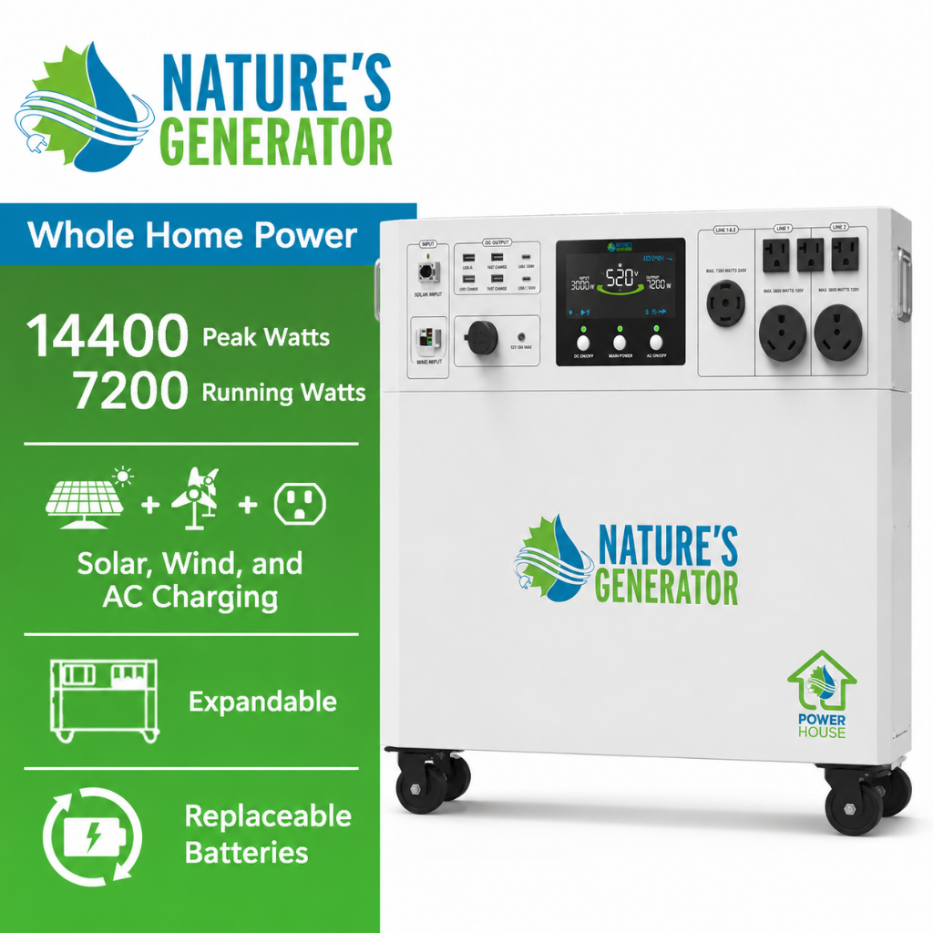 Nature’s Generator Powerhouse V2 Whole Home Generator