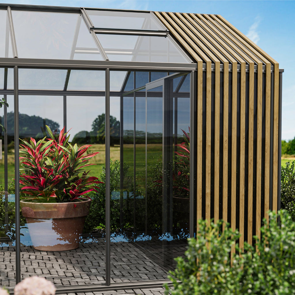 Bloom Cabin Classic Aluminum Greenhouse – Limited Accoya Edition + Built-In Storage
