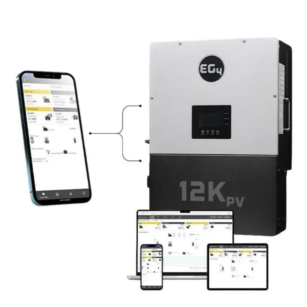 EG4 12kPV Hybrid Inverter 12000W Input 120/240V Split Phase | All-In-One Hybrid Solar Inverter