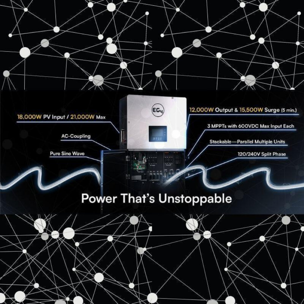EG4 18k PV Hybrid Inverter 18000W PV Input EG4-18KPV-12LV