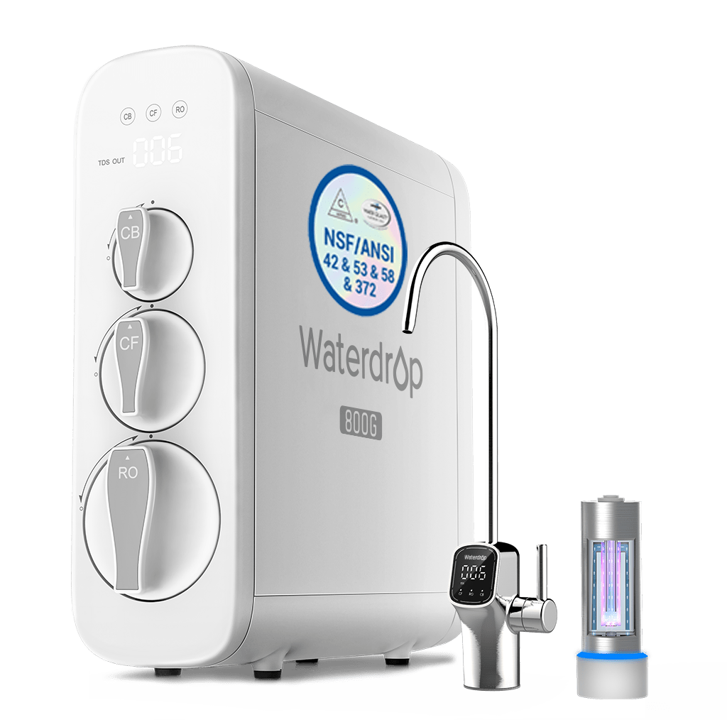 Waterdrop G3P800 800 GPD Tankless Reverse Osmosis Water Filtration System
