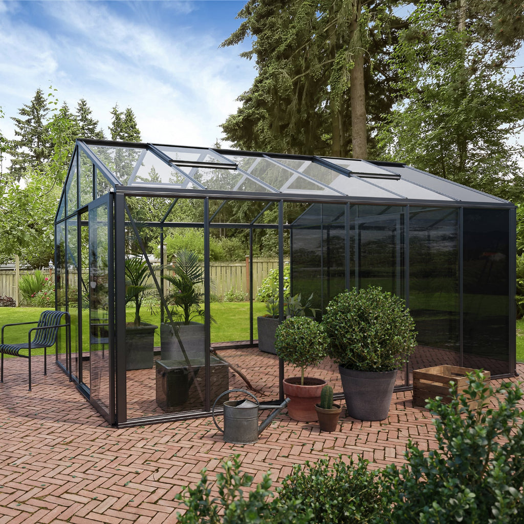 Bloom Cabin Classic Aluminum Greenhouse – Built-In Storage Edition