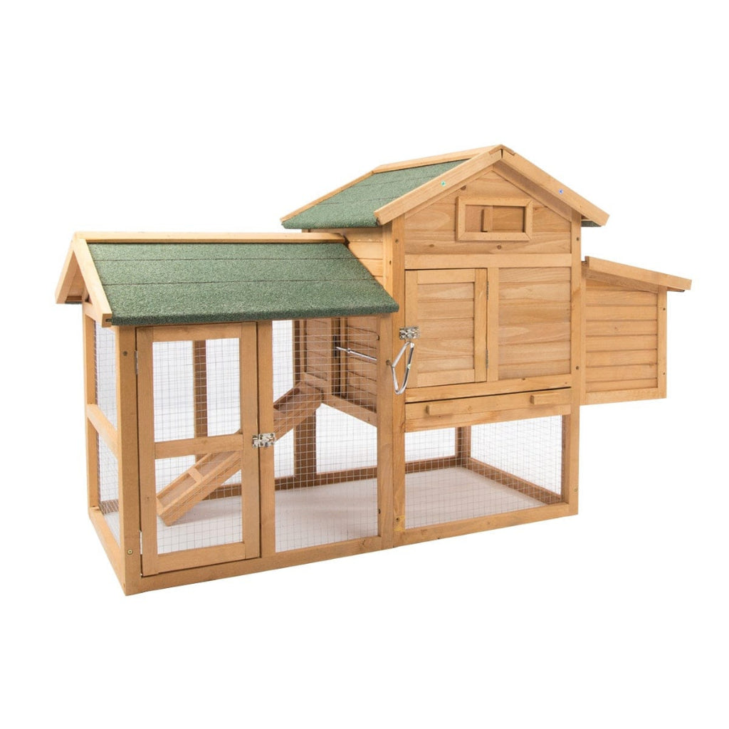 Large Wooden Chicken Coop & Rabbit Hutch | Backyard Poultry House