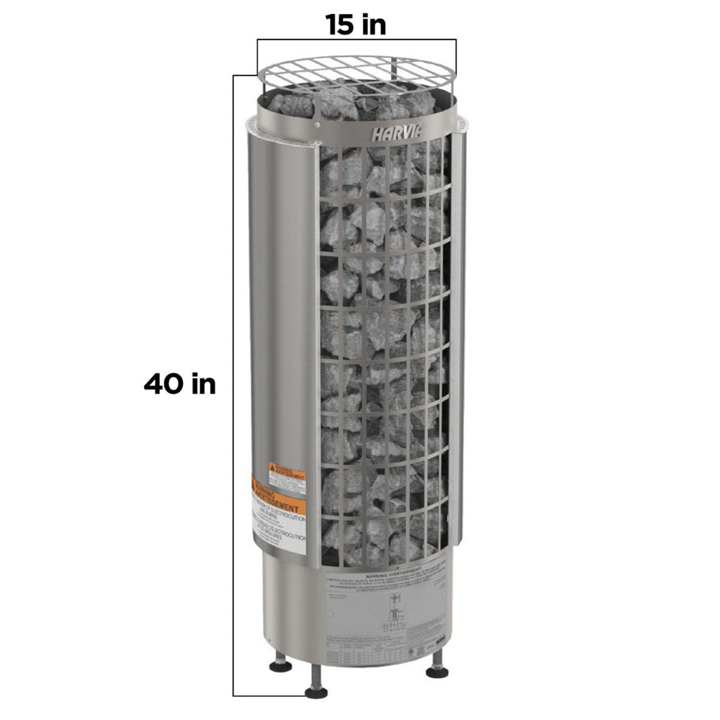 Harvia Cilindro Electric Sauna Heater | Premium Finnish Sauna Heating System (SAK86571)
