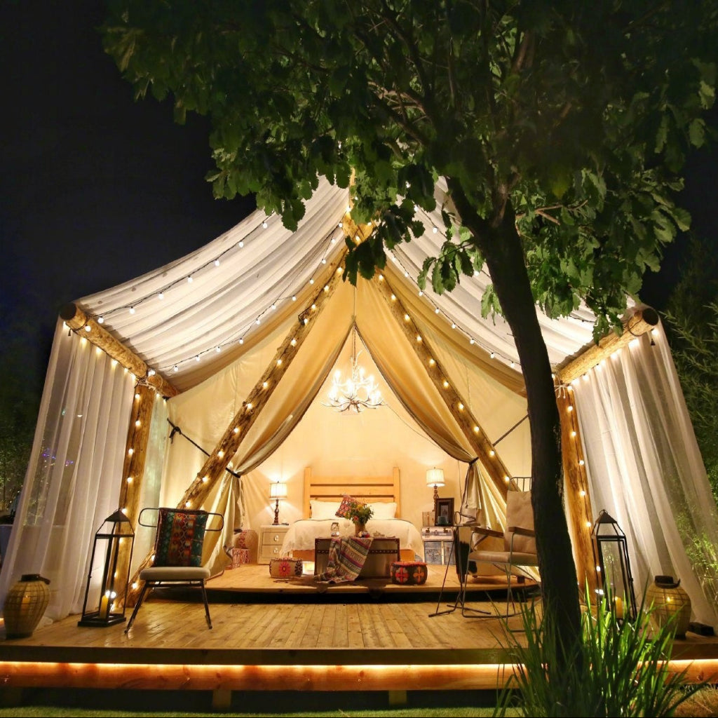 Tent Spaces TJT1624 Luxury Rectangular Tent | Architectural Glamping Tent System