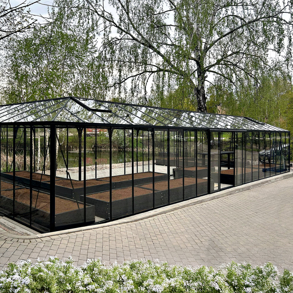 Bloom Cabin Aluminum Grand Orangerie Greenhouse | Luxury Estate Garden Conservatory