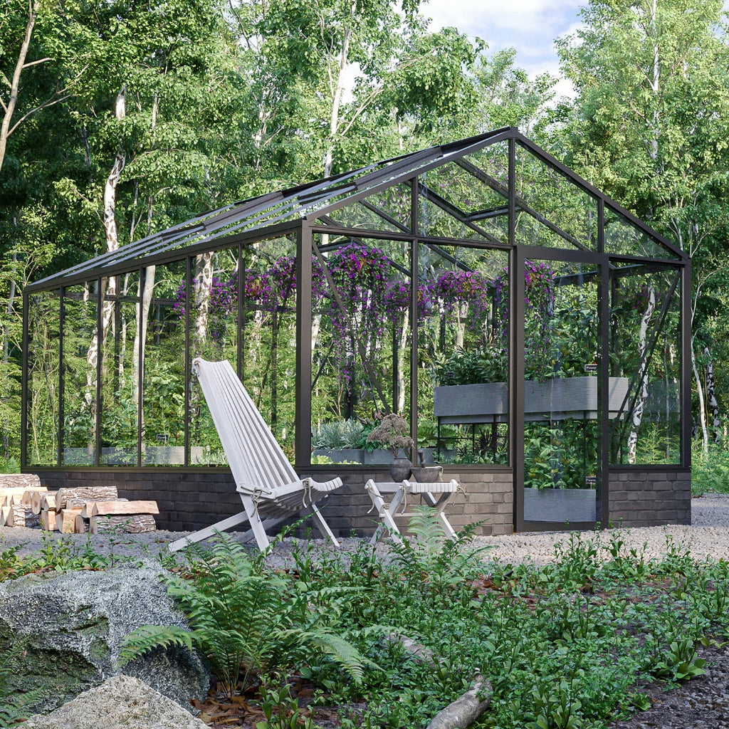 Bloom Cabin Aluminum CLASSIC Wall-Mounted Greenhouse | Architectural Lean-To Garden Conservatory