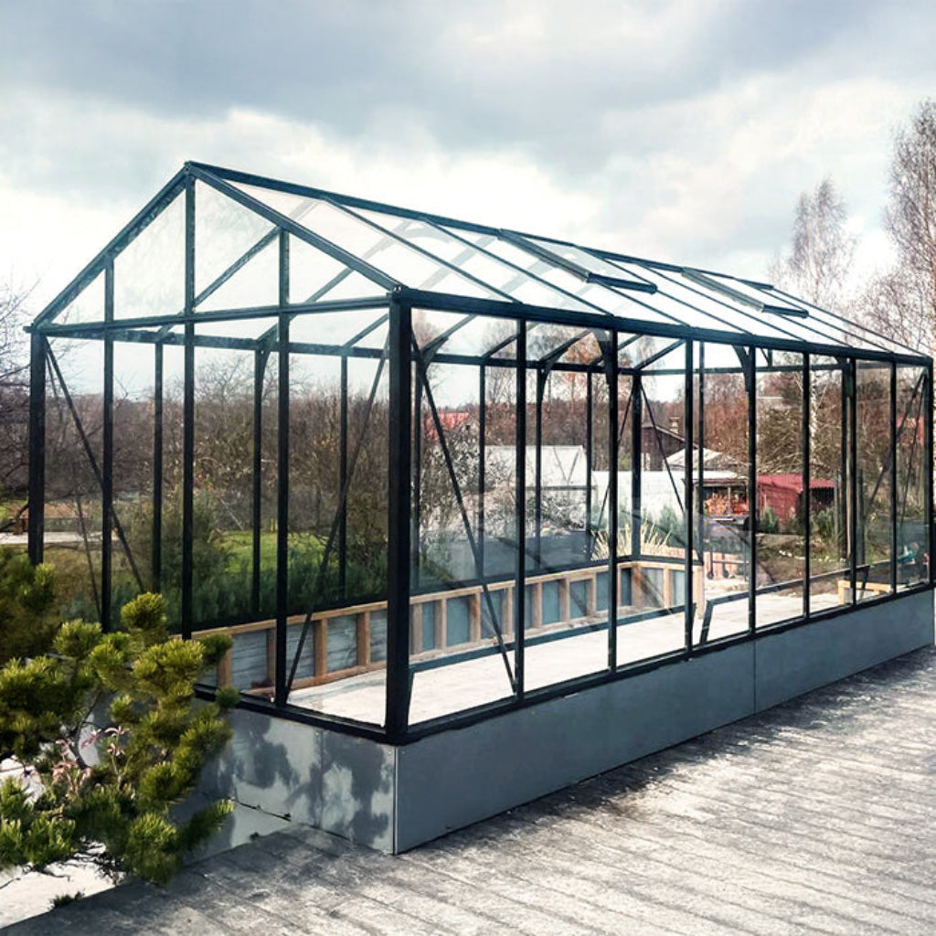 Bloom Cabin Aluminum CLASSIC Wall-Mounted Greenhouse | Architectural Lean-To Garden Conservatory