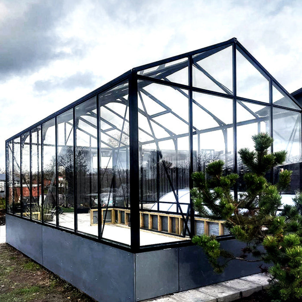 Bloom Cabin Aluminum CLASSIC Wall-Mounted Greenhouse | Architectural Lean-To Garden Conservatory