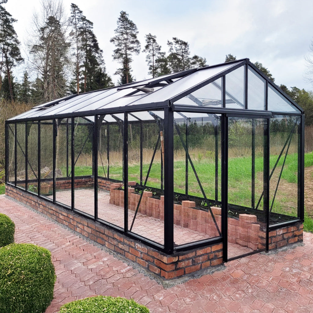 Bloom Cabin Aluminum CLASSIC Wall-Mounted Greenhouse | Architectural Lean-To Garden Conservatory