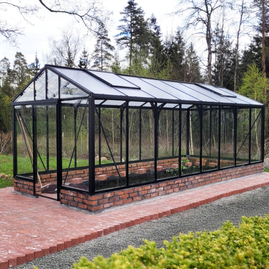 Bloom Cabin Aluminum CLASSIC Wall-Mounted Greenhouse | Architectural Lean-To Garden Conservatory