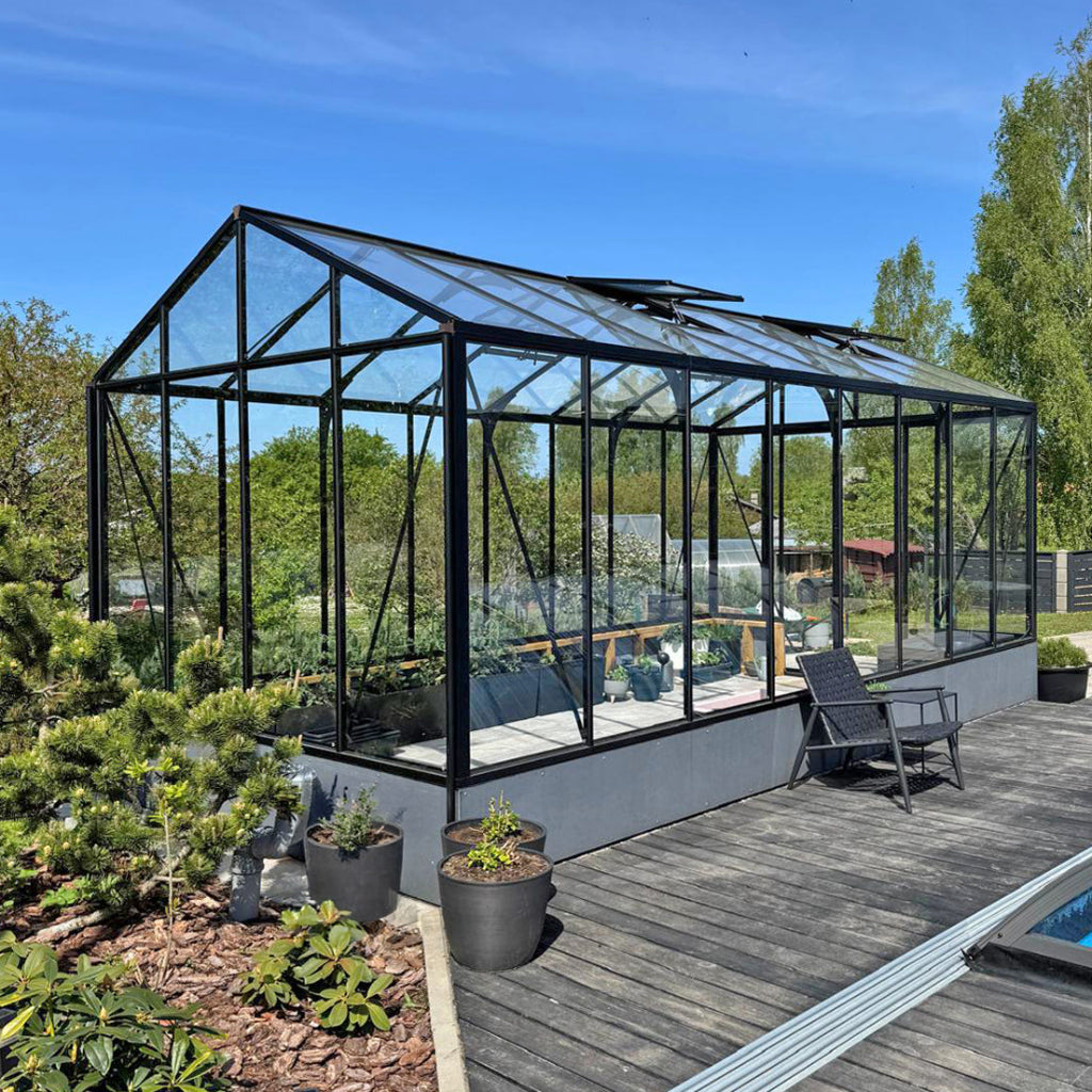 Bloom Cabin Aluminum CLASSIC Wall-Mounted Greenhouse | Architectural Lean-To Garden Conservatory