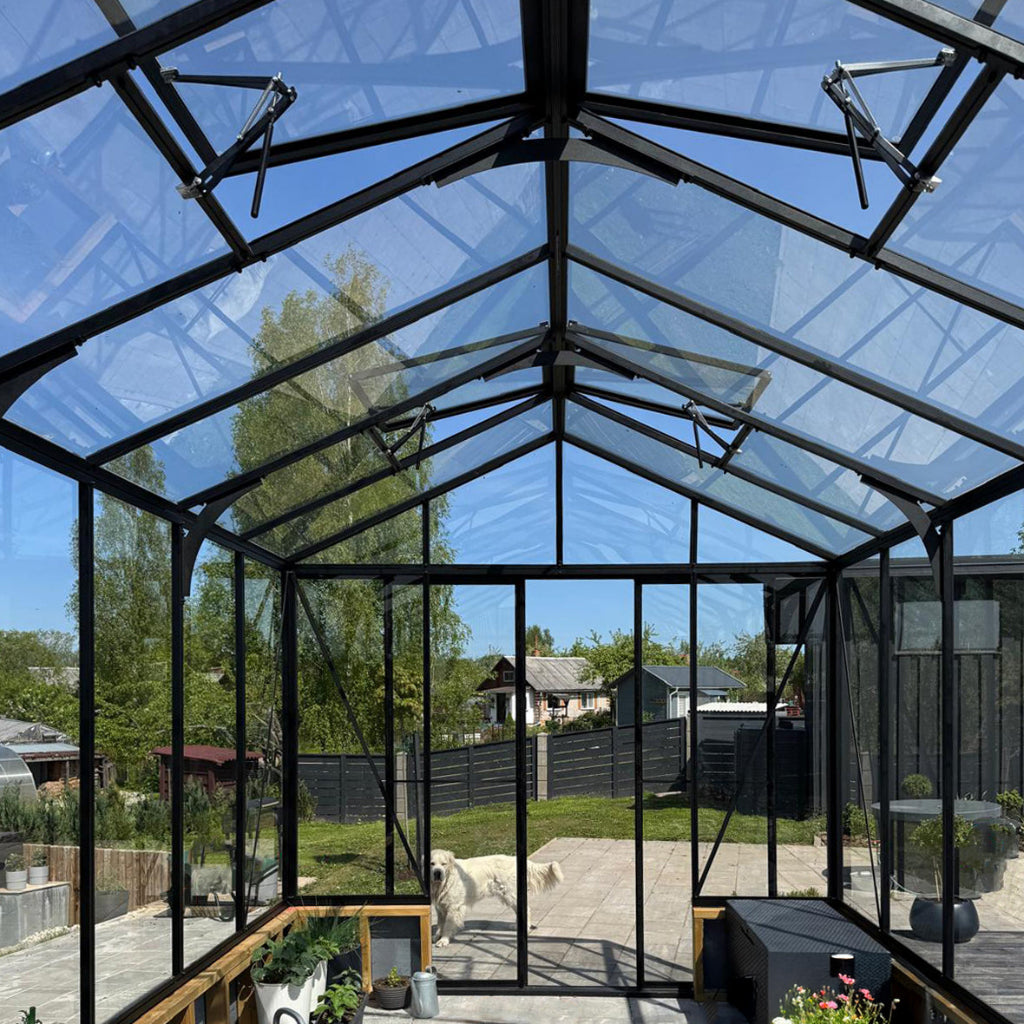 Bloom Cabin Aluminum CLASSIC Wall-Mounted Greenhouse | Architectural Lean-To Garden Conservatory