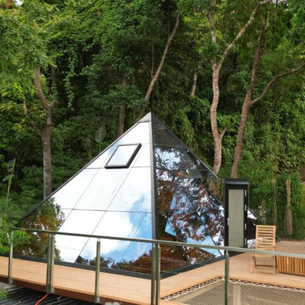 Dome Spaces GPYR Series Glass Pyramid | Architectural Glass Hospitality Pyramids