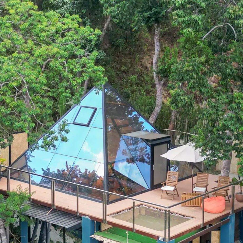 Dome Spaces GPYR Series Glass Pyramid | Architectural Glass Hospitality Pyramids