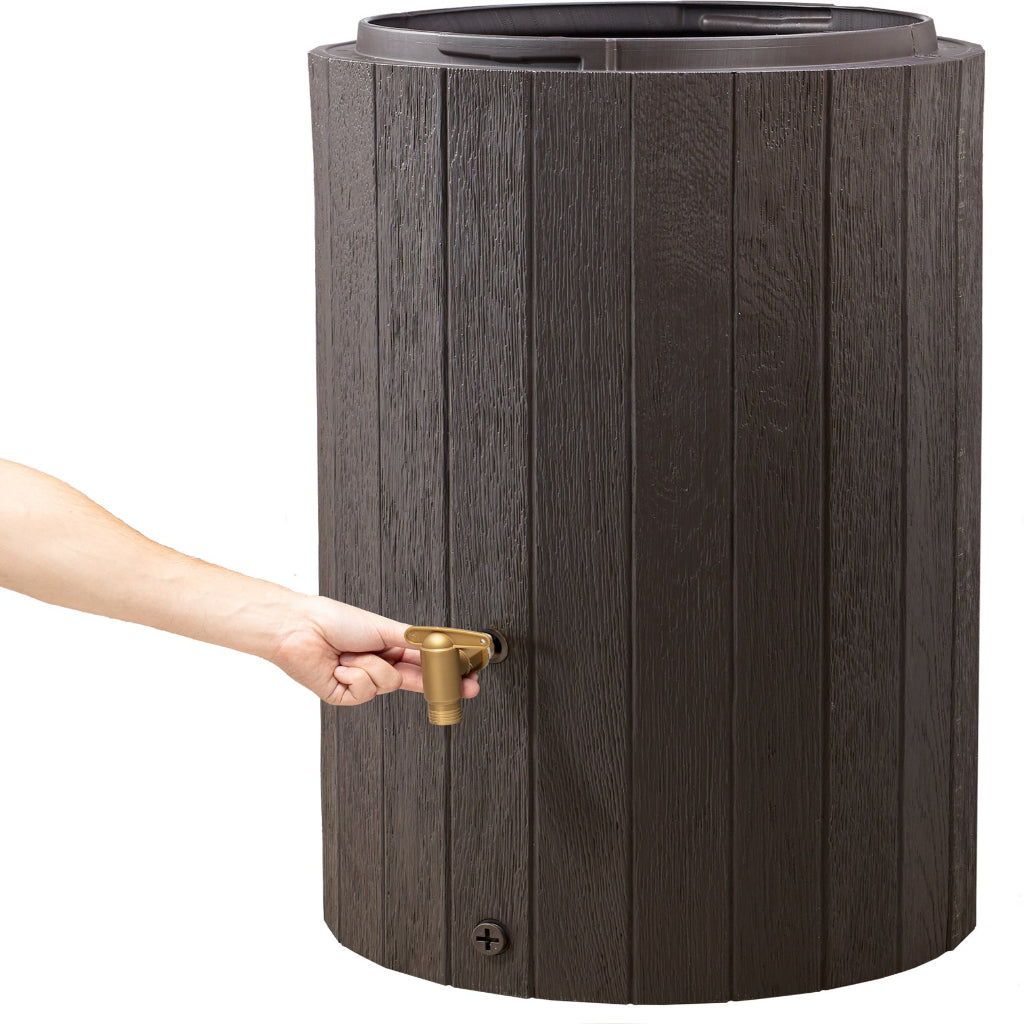 Madera Rain Barrel | Wood-Look Rainwater Barrel