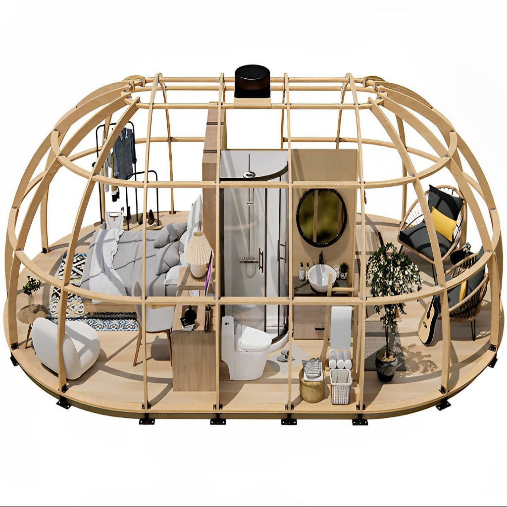 Tent Spaces Polaris TYL Dome Tent Series | Wood-Framed Panoramic Glamping Domes