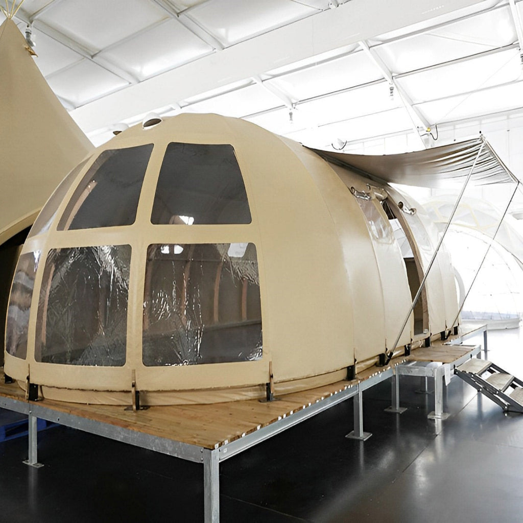 Tent Spaces Polaris TYL Dome Tent Series | Wood-Framed Panoramic Glamping Domes