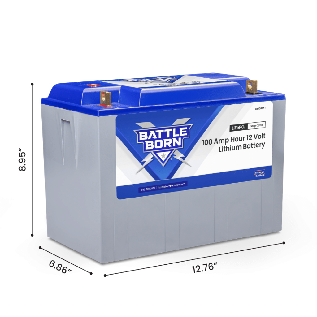Battle Born 100Ah 12V Heated LiFePO4 Battery | Heated Lithium Power Storage