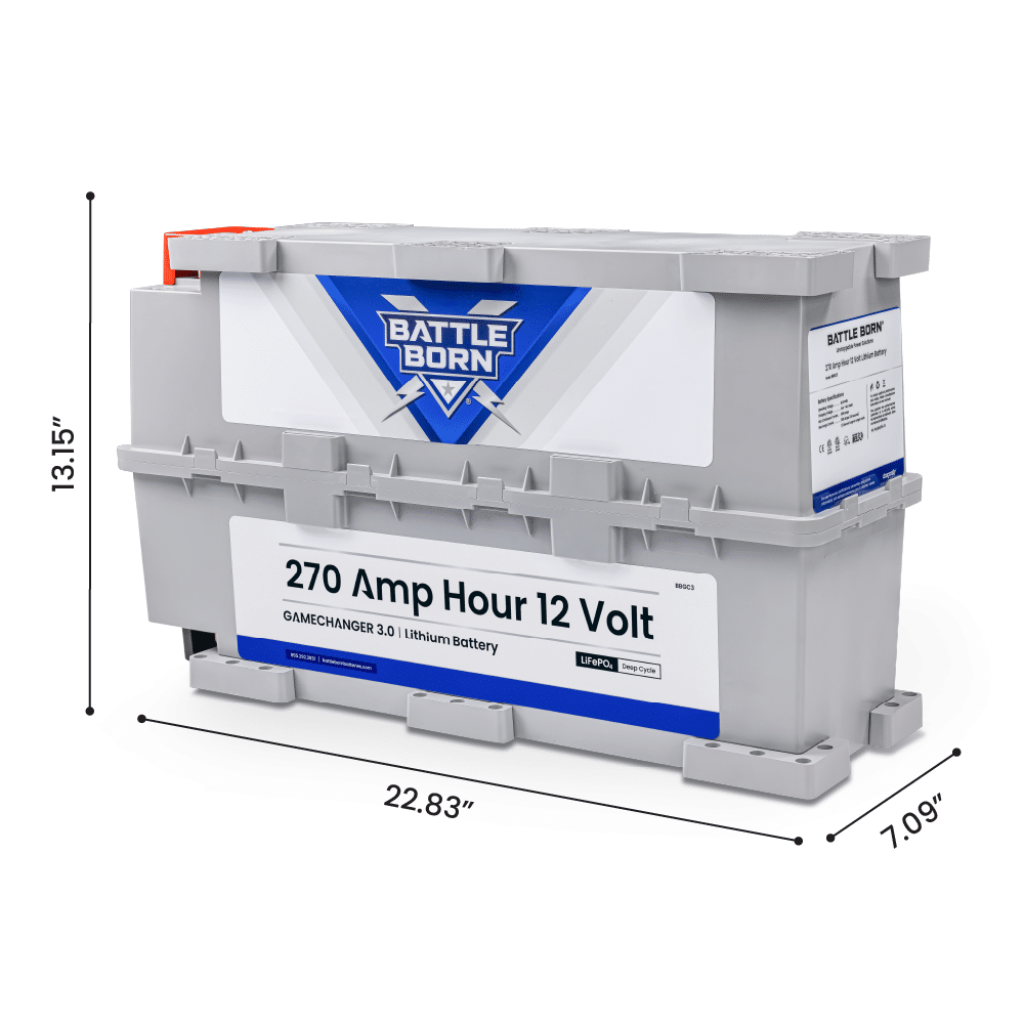 Battle Born 270Ah 12V GC3 LiFePO4 Battery | High-Capacity Lithium Power Storage