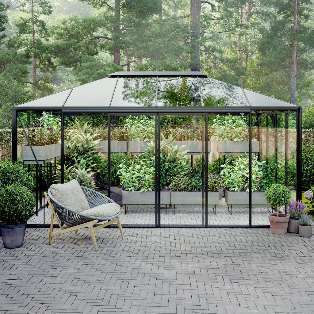 Bloom Cabin Aluminum Pyramid Greenhouse | Architectural Pyramid Garden Conservatory