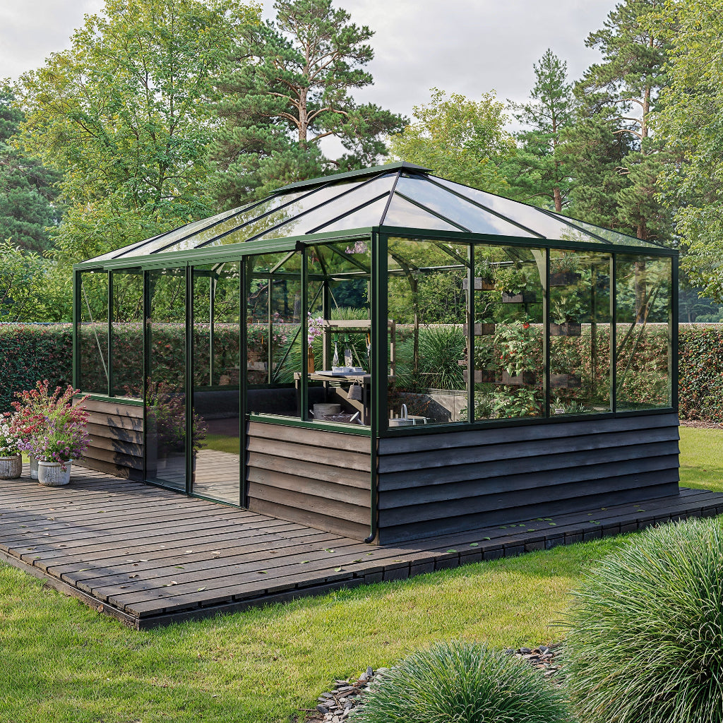 Bloom Cabin Aluminum Pyramid Greenhouse | Architectural Pyramid Garden Conservatory