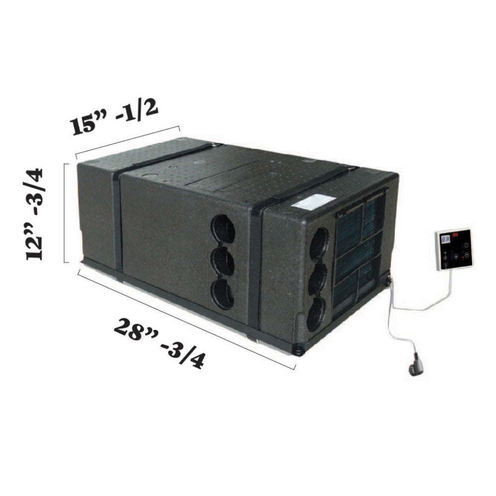 Pioneer 10,000 BTU Under-Bench Heat Pump Air Conditioner System