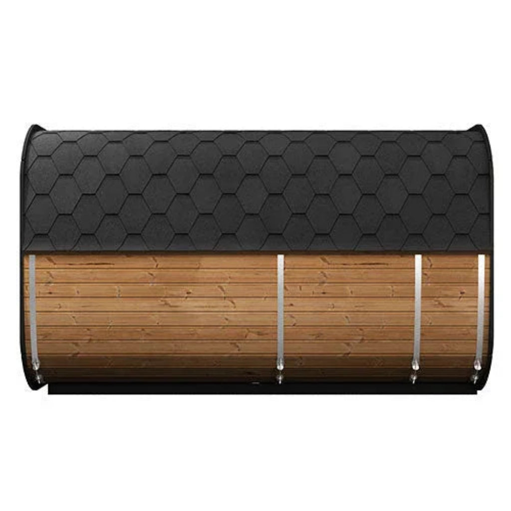 SaunaLife CL12GCP Cube-Series 8-Person Outdoor Home Sauna Suite with Dressing Room
