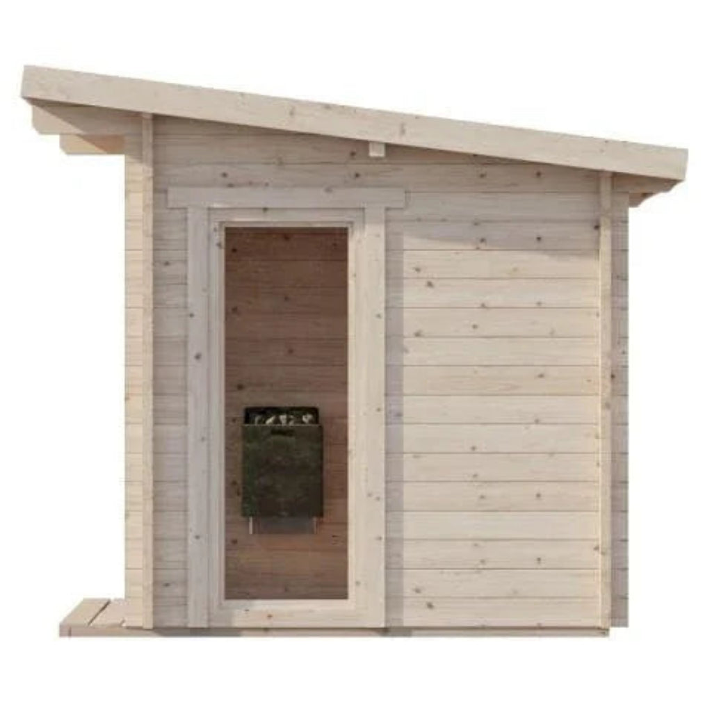 SaunaLife GARDEN-Series Model G4 6-Person Outdoor Home Sauna Kit