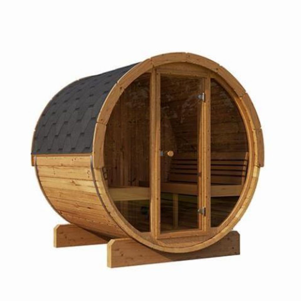 SaunaLife E8G ERGO-Series 6-Person Outdoor Barrel Sauna
