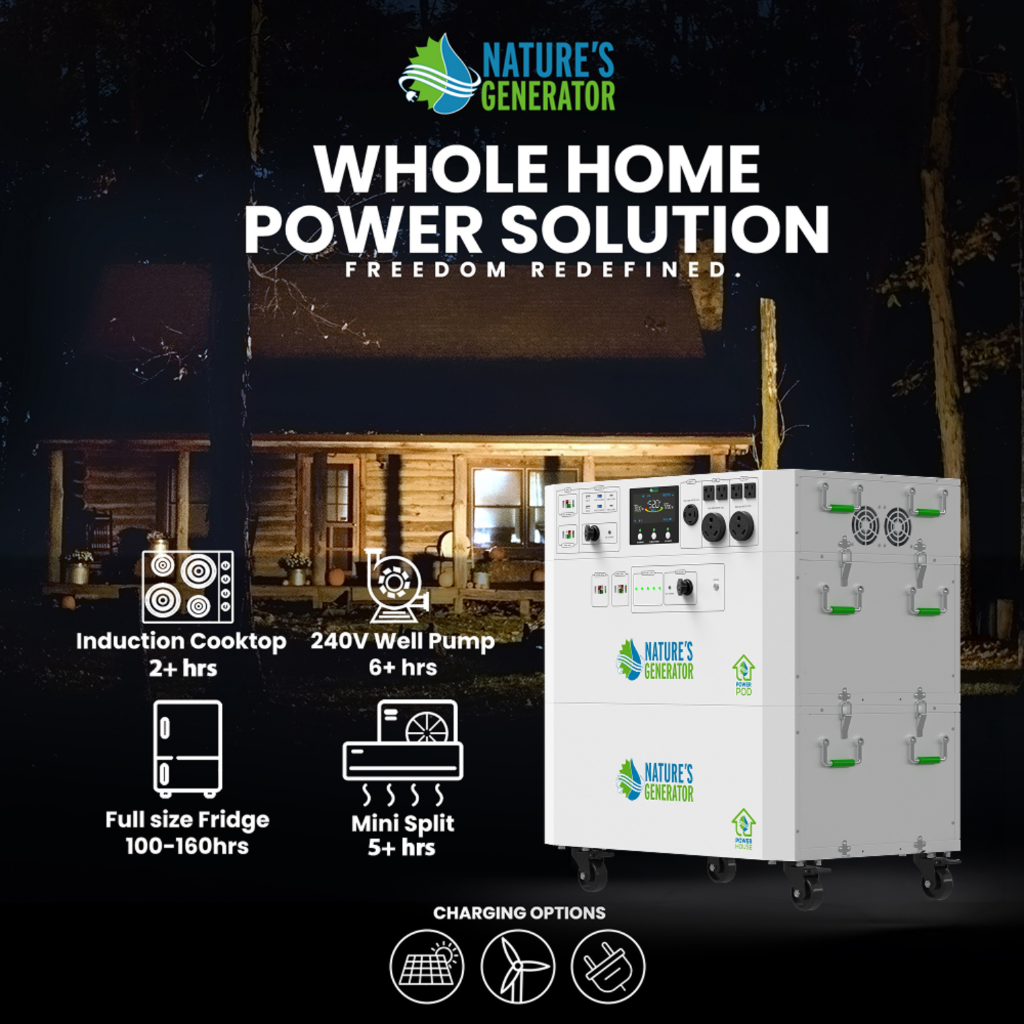 Nature’s Generator Powerhouse V2 Whole Home Generator