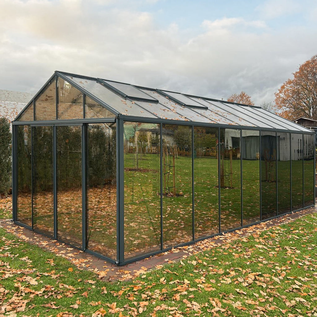 Bloom Cabin Classic Aluminum Greenhouse – Built-In Storage Edition