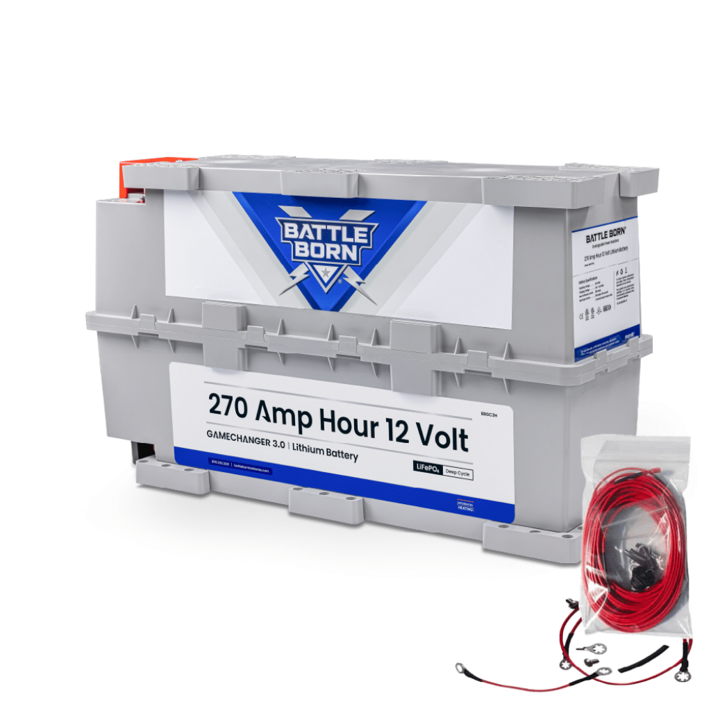 Battle Born 270Ah 12V Heated GC3 LiFePO4 Battery | Heated Lithium Power Storage