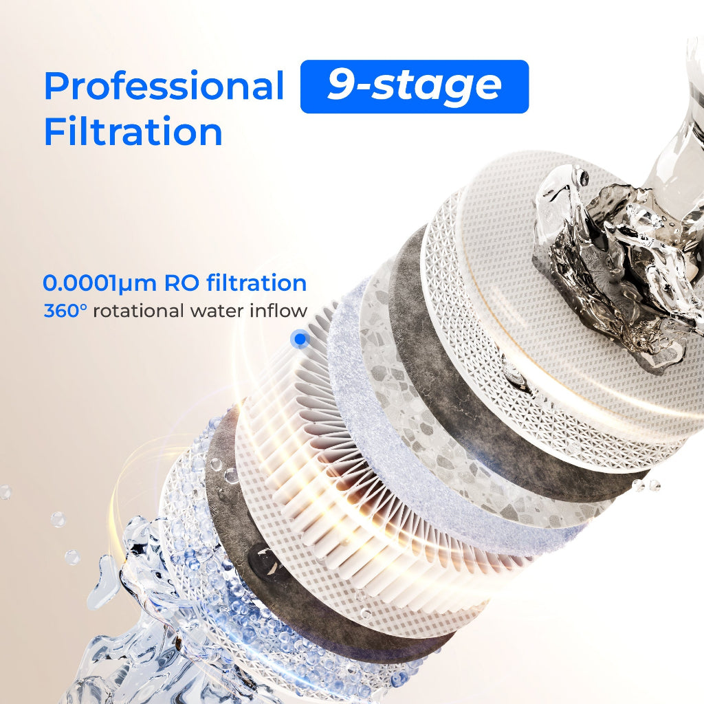 Waterdrop X8 800 GPD Tankless Reverse Osmosis Water Filtration System