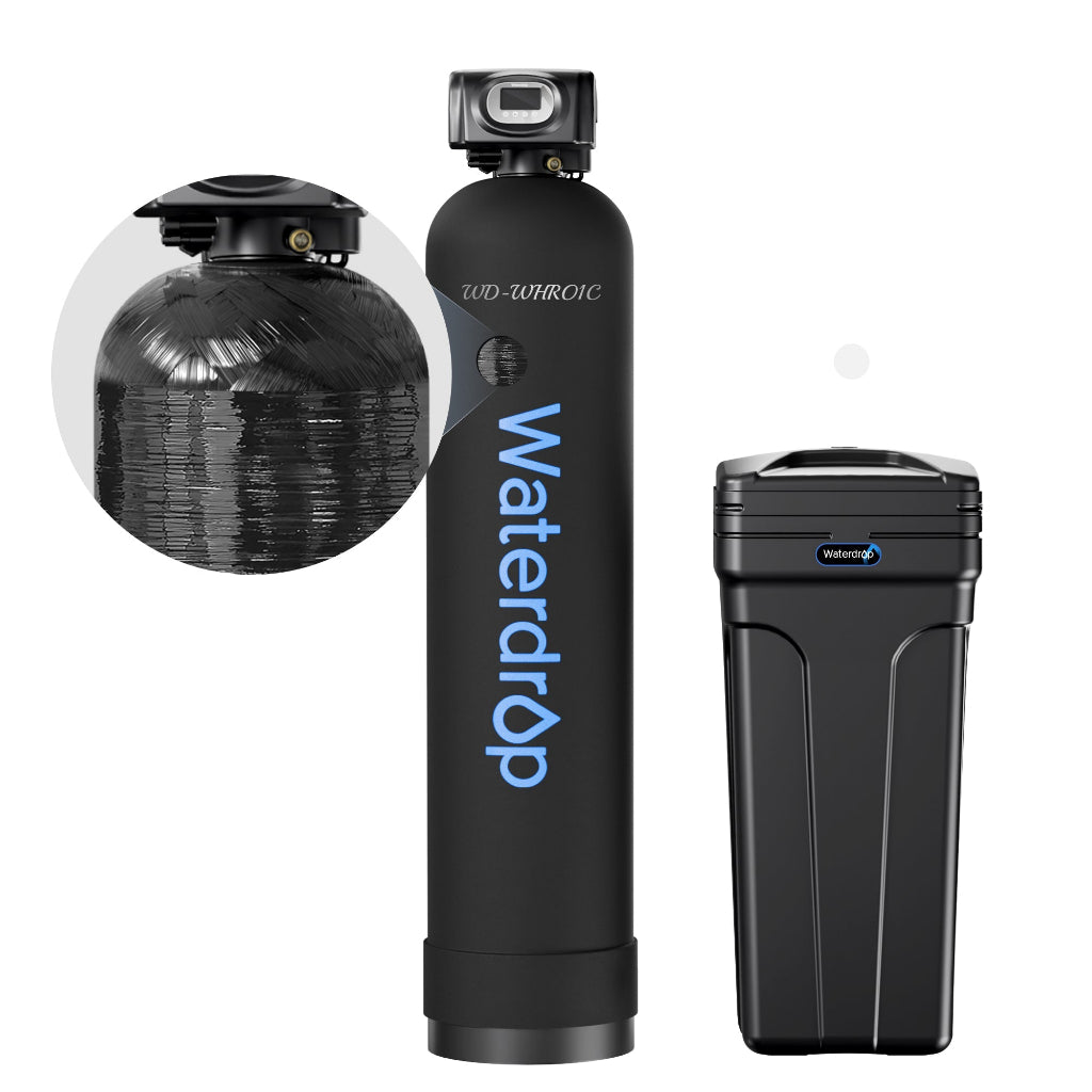 Waterdrop WHR01B 48,000 Grain Whole House Water Softener System