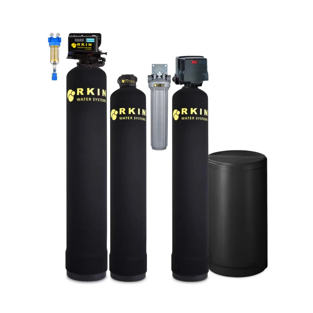 RKIN Whole House Well Water Filtration & Salt-Based Softener System