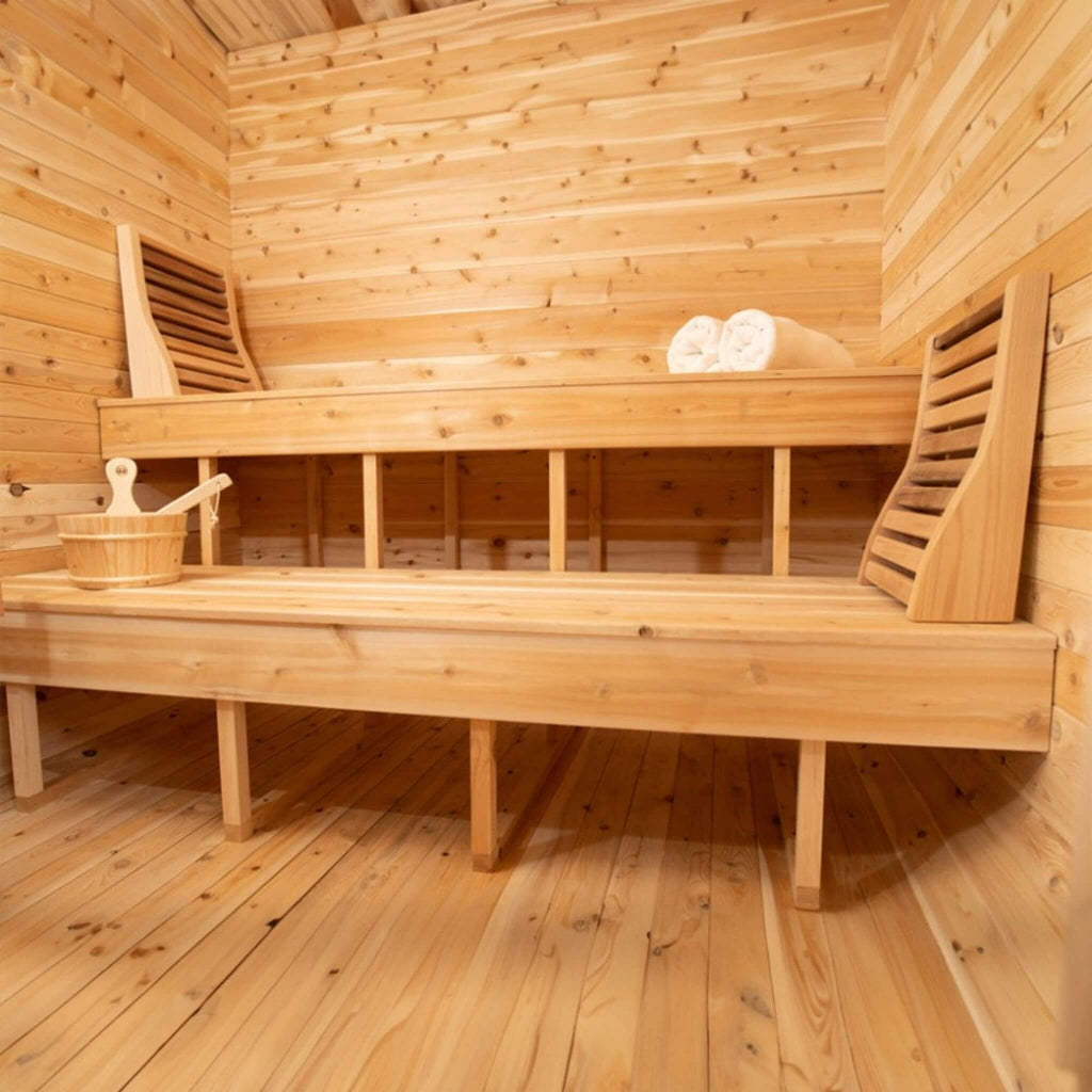 Dundalk Leisurecraft Luna Cube Sauna (4-Person, Canadian Timber) (SAK96475)