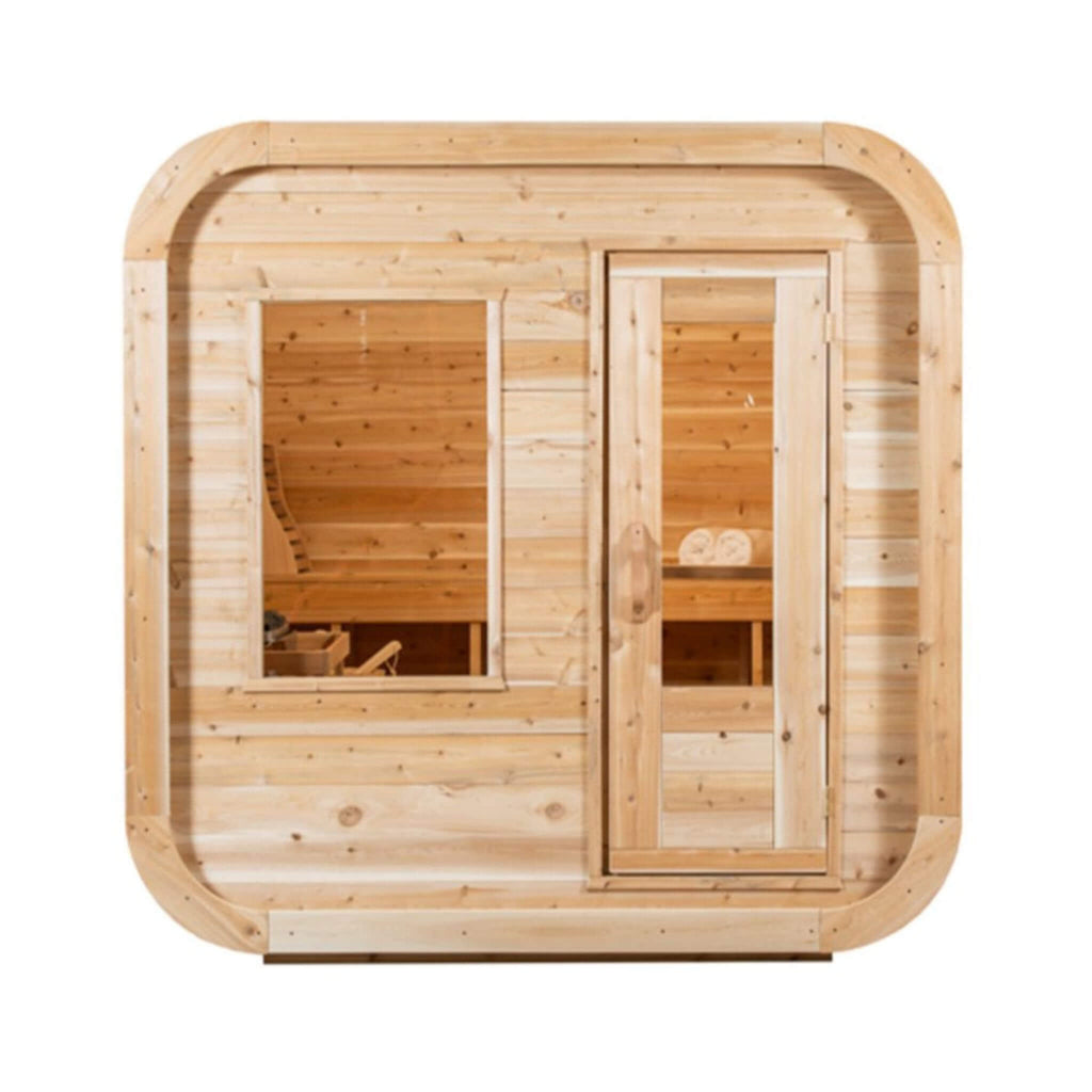 Dundalk Leisurecraft Luna Cube Sauna (4-Person, Canadian Timber) (SAK96475)
