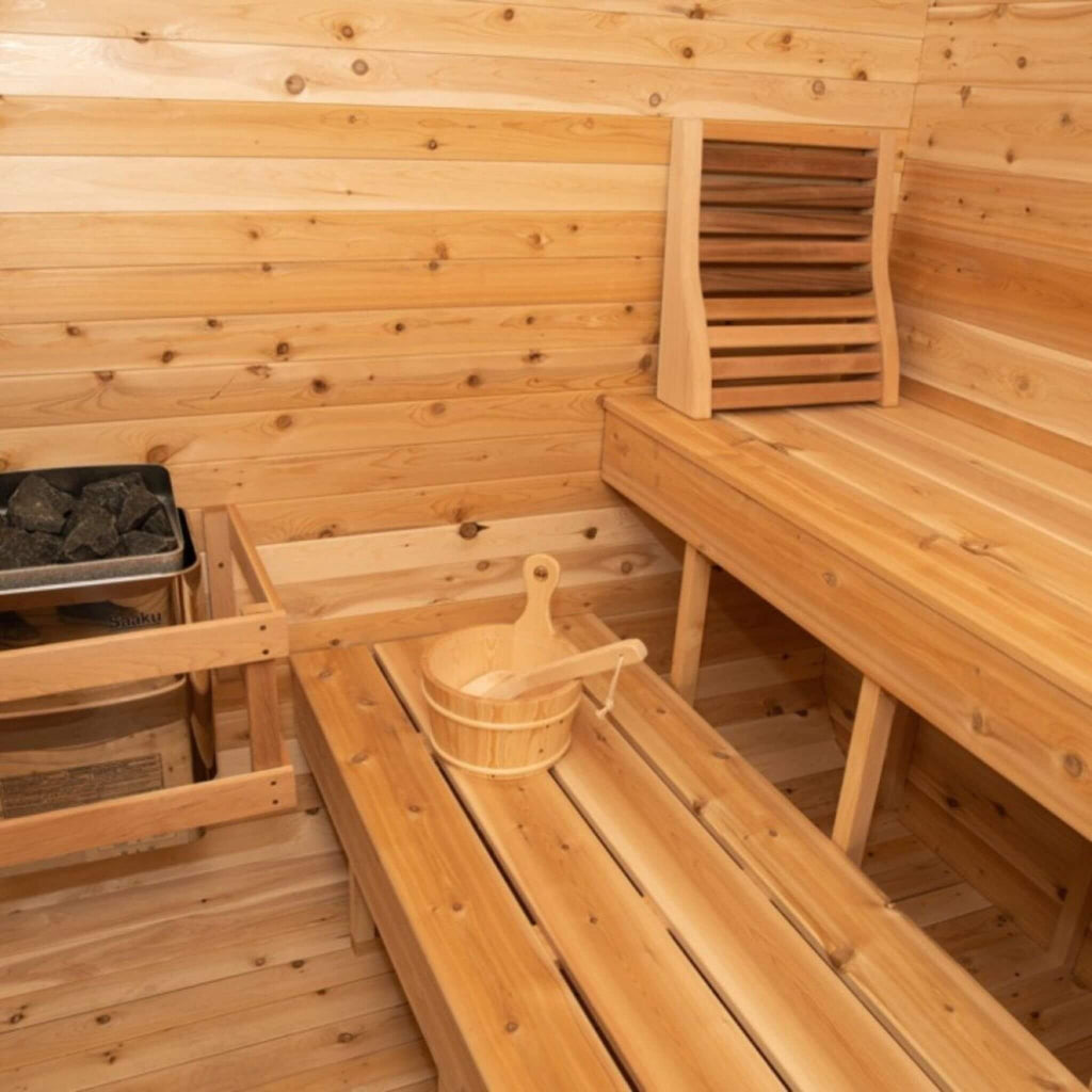 Dundalk Leisurecraft Luna Cube Sauna (4-Person, Canadian Timber) (SAK96475)