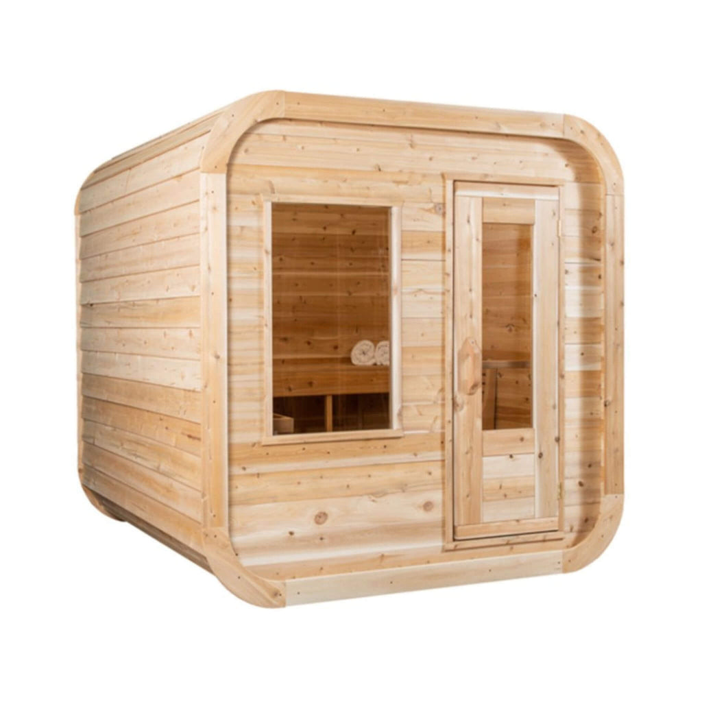 Dundalk Leisurecraft Luna Cube Sauna (4-Person, Canadian Timber) (SAK96475)