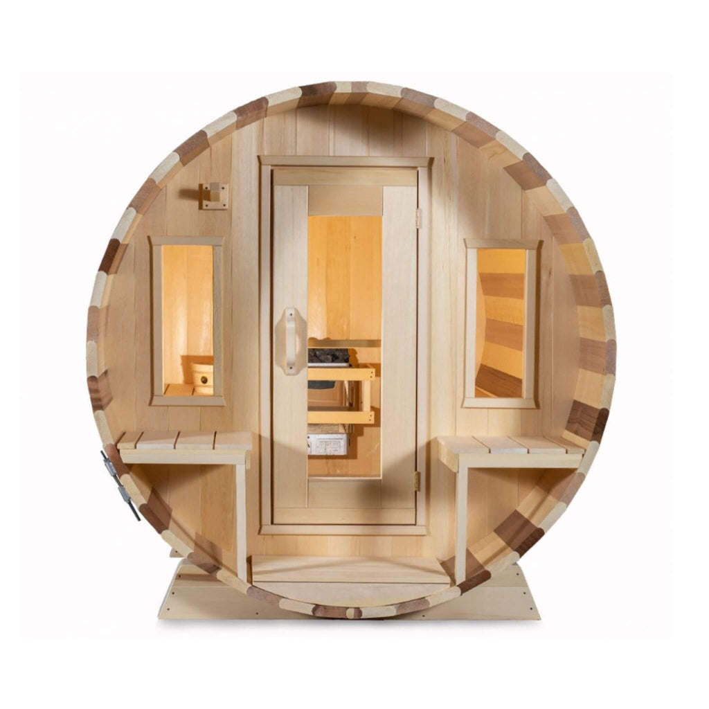 Dundalk LeisureCraft Canadian Timber Tranquility 6-Person Barrel Sauna (SAK96814)