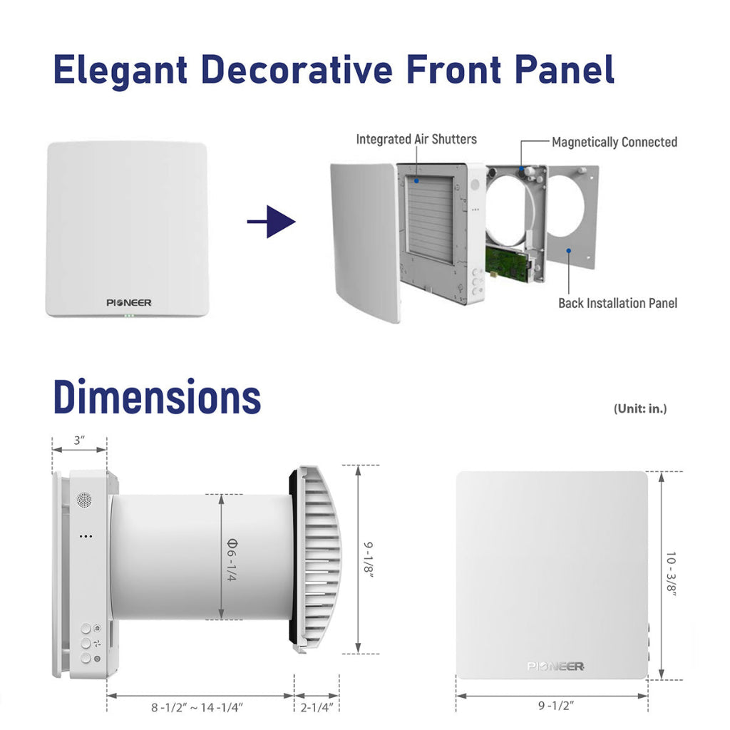 Pioneer ECOasis ERV-50 Ductless Energy Recovery Ventilator