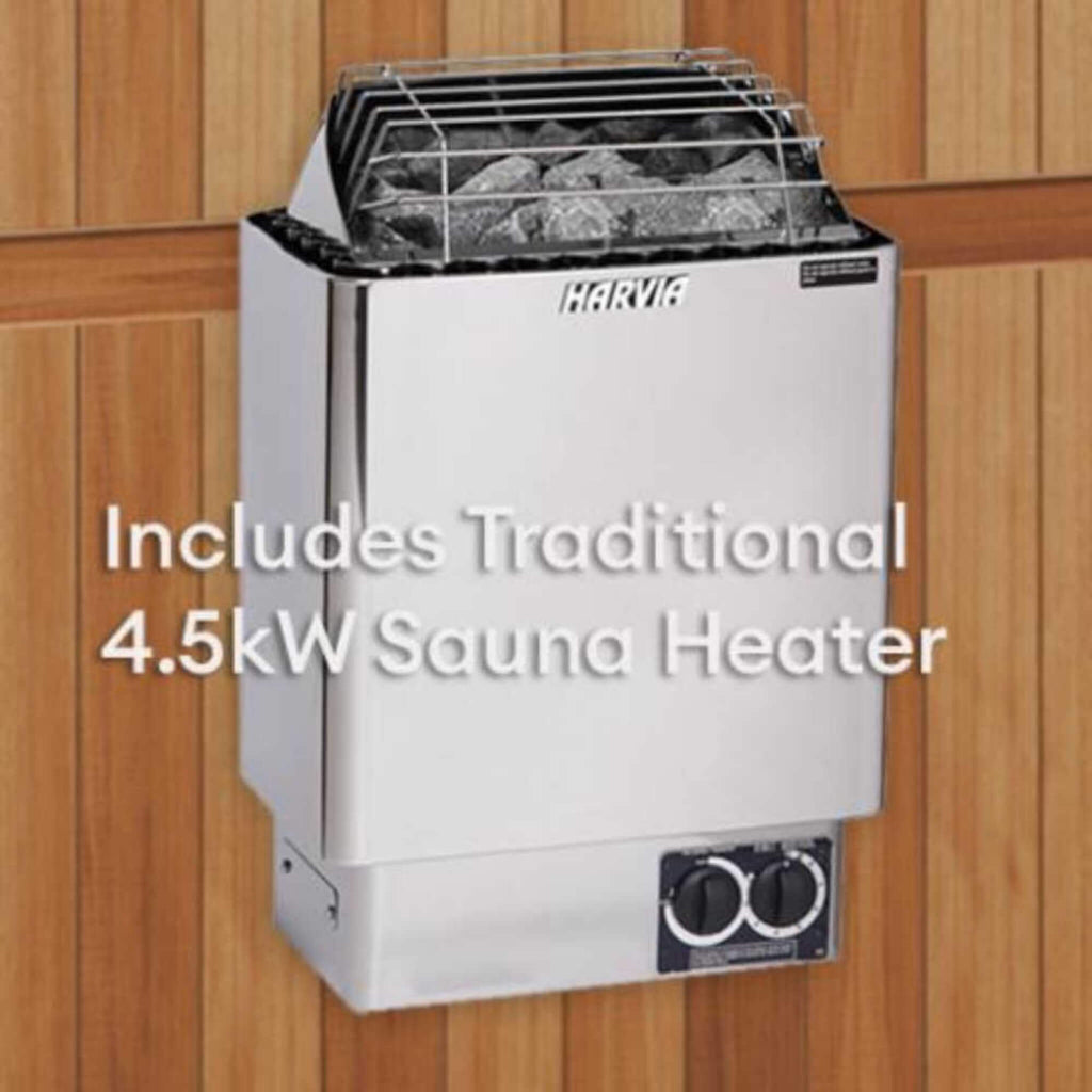 Finnmark FD-5 Trinity XL Sauna (Infrared + Steam + Red Light Therapy) (SAK37258)
