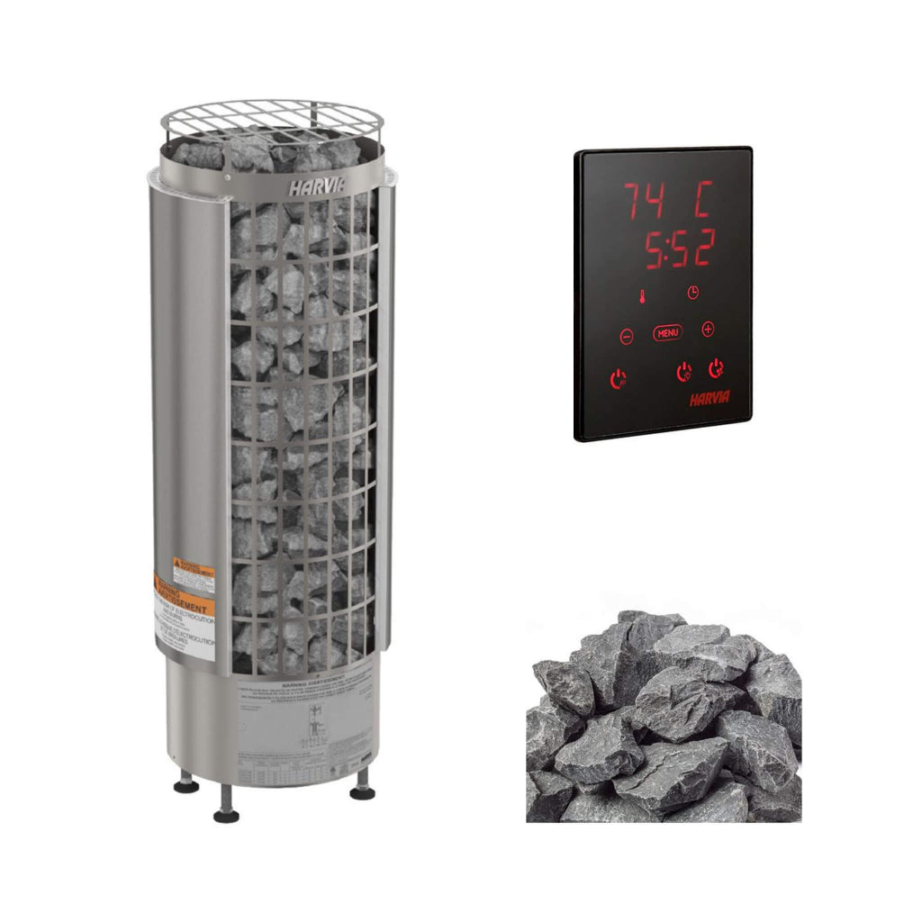 Harvia Cilindro Electric Sauna Heater | Premium Finnish Sauna Heating System (SAK86571)