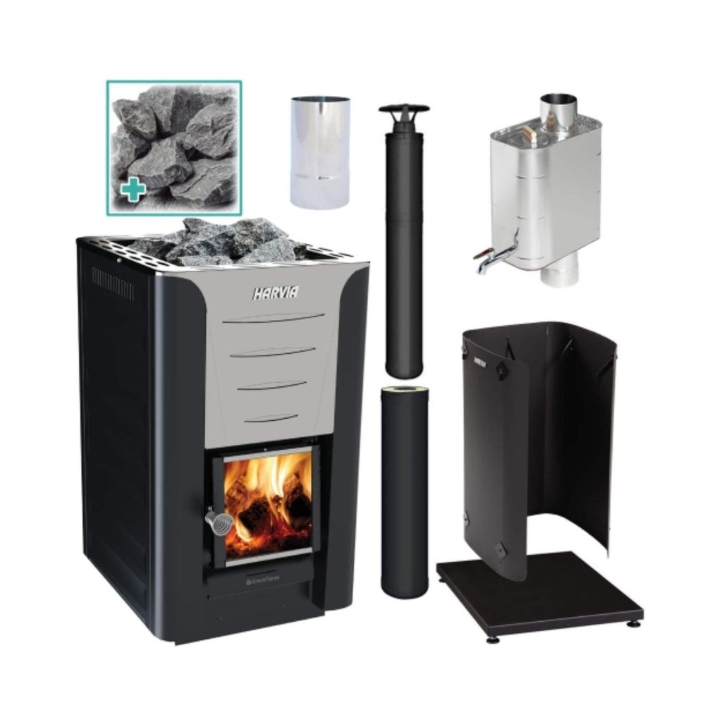 Harvia Pro 20 WH Wood-Burning Sauna Stove Package (24kW) (SAK37165)
