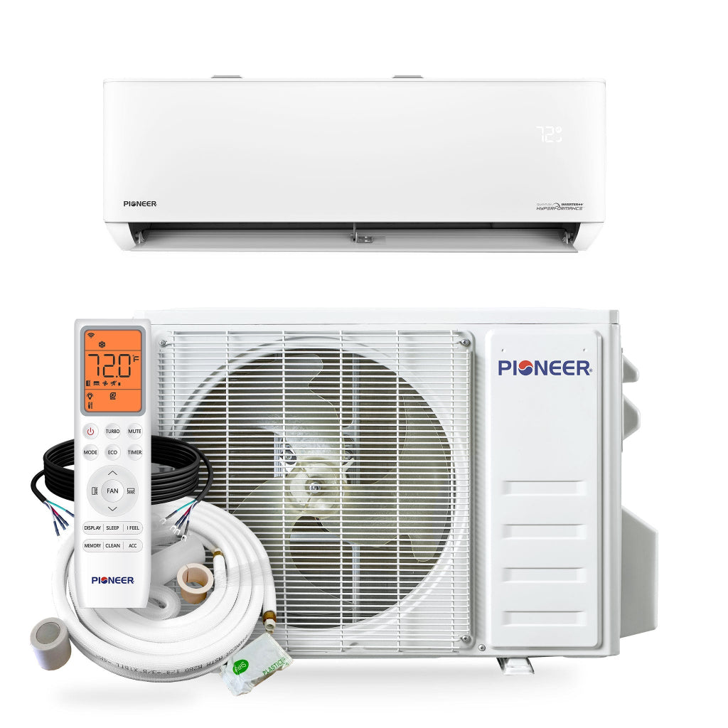 Pioneer Quantum Hyperformance 12,000 BTU 25 SEER2 Ductless Mini Split Heat Pump System