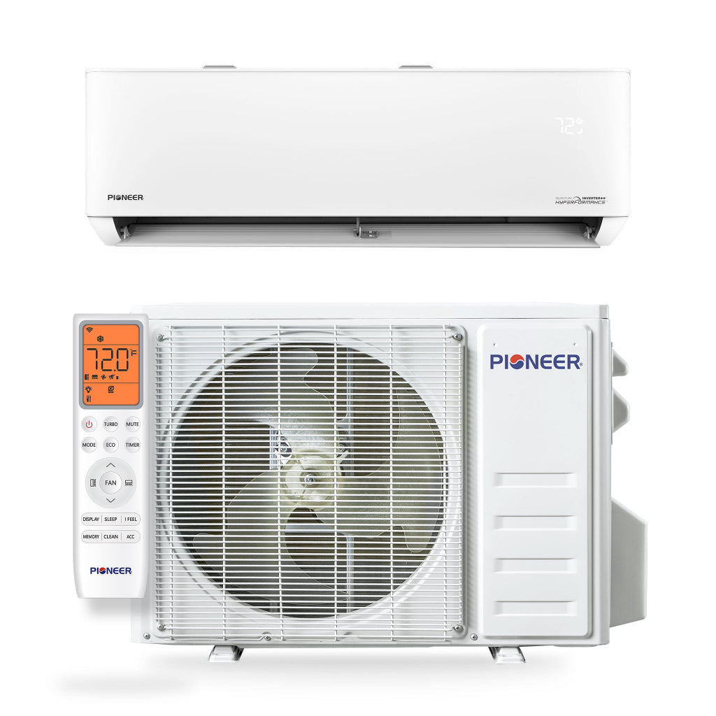Pioneer Quantum Hyperformance 12,000 BTU 25 SEER2 Ductless Mini Split Heat Pump System