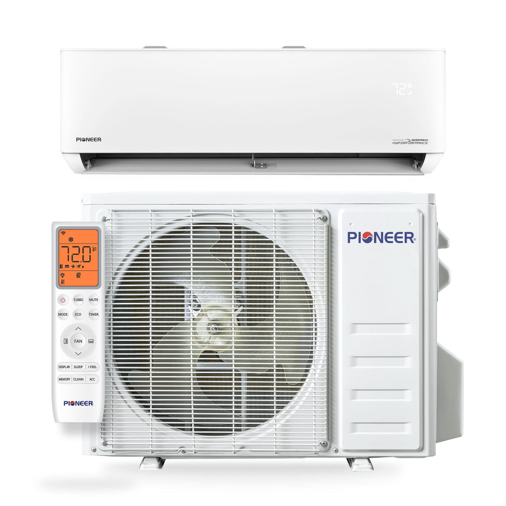 Pioneer Quantum Hyperformance™ 18,000 BTU 23.5 SEER2 High-Wall Ductless Hyper Heat Pump System